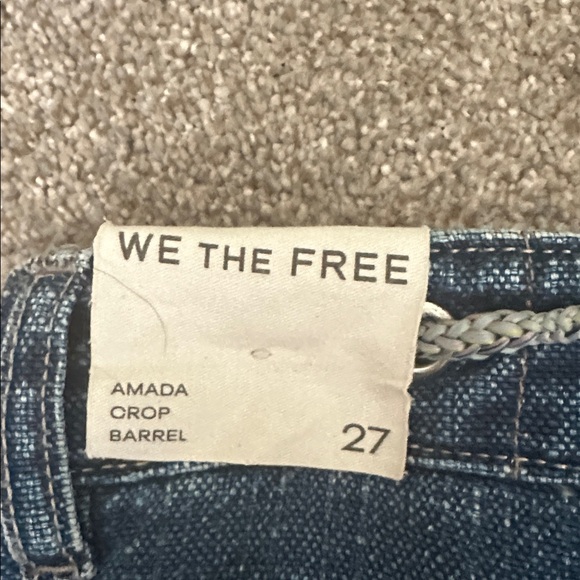 NWT We the Free Amanda cropped barrel pants - Picture 9 of 9